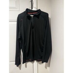 Rhone Pullover Mens Small Polartec Power Grid Half Zip Lightweight Athletic‎ Blk